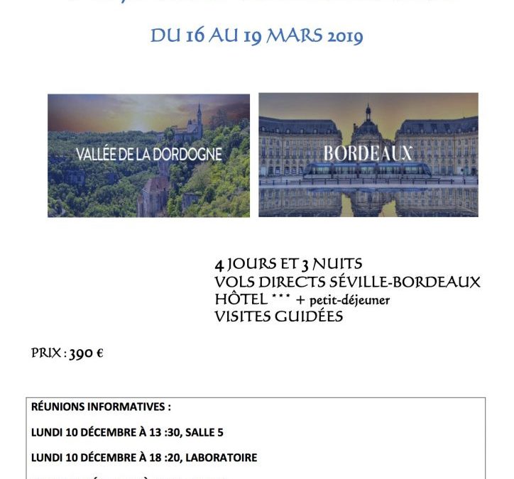 Viaje escolar – francés